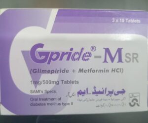 Gpride-MSR 1/500 mg Tabs for Diabetes